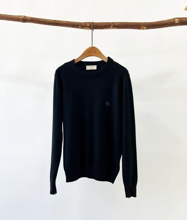 메* 키츠네 폭스 헤드 패치 니트