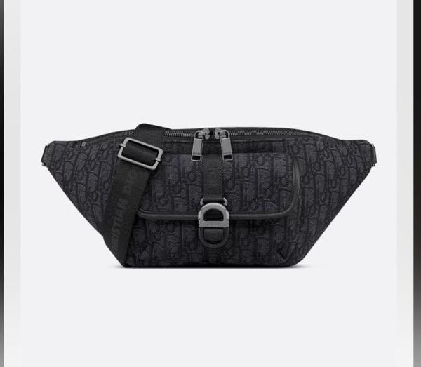 디* 8 벨트백 블랙 Di0r Oblique 자카드