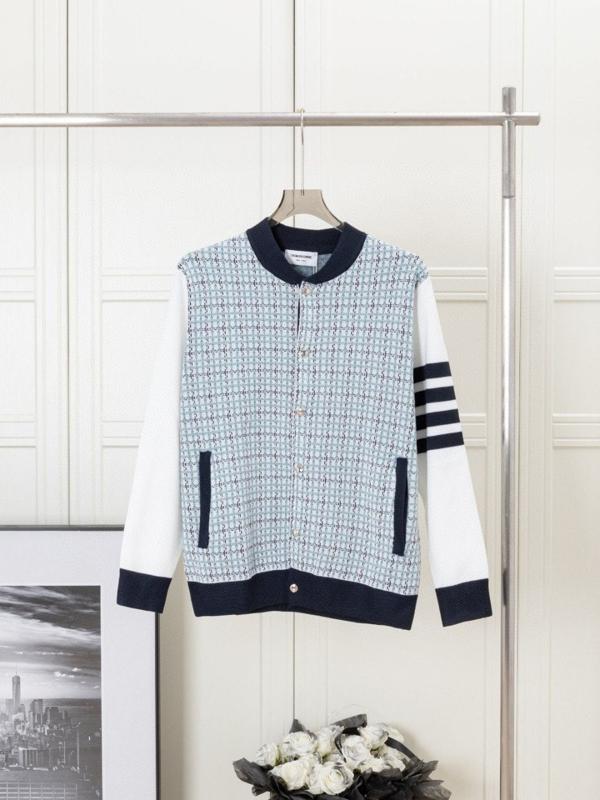 톰* 메탈버튼 체크배색 자켓