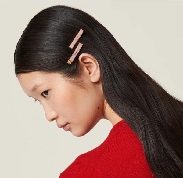 미*** 에나멜 메탈 헤어 클립 2개 세트