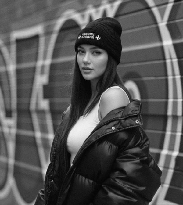 크* 크로스 레터링 자수 울비니수입풀 (남녀공용)