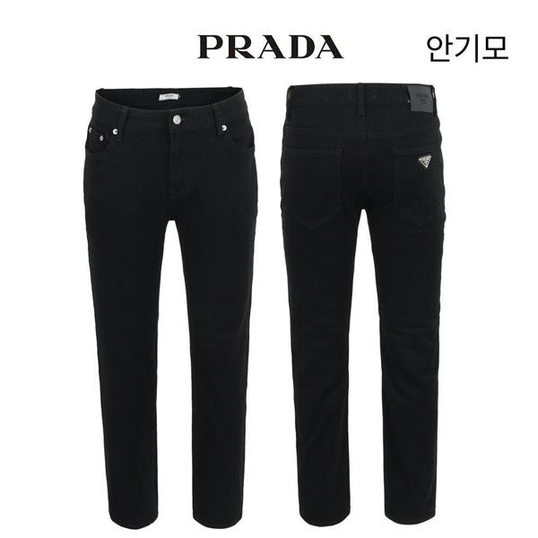 프** 안기모 블랙스판 슬림 일자팬츠