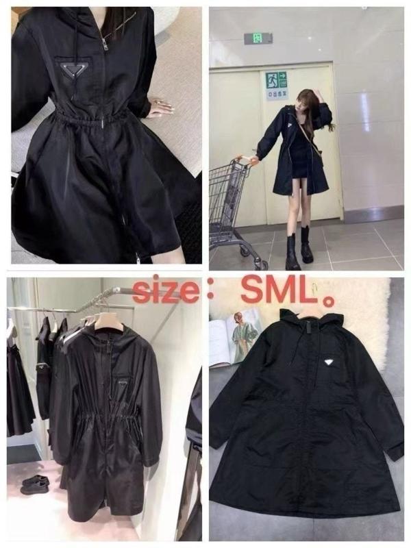 프** 리사이클 나일론 미디 트렌치 바막 자켓