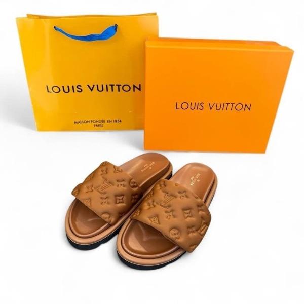 루* 엠보로고 뮬 모노그램 (브라운)