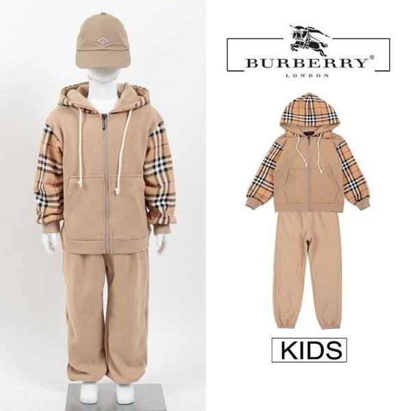 버** 체크 후드집업 셋업 키즈 가을 신상