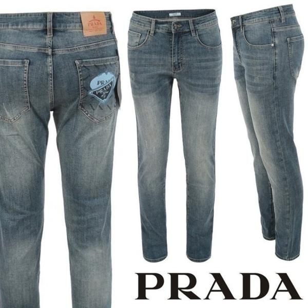 프** 더블로고 프린트 슬림 일자진