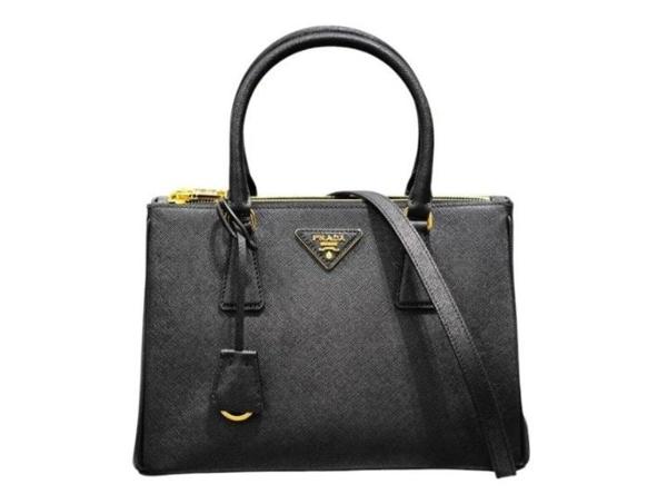 프** 갤러리아 사피아노 가죽 백 블랙 1BA896 NZV F0002 ㅡ미디엄ㅡ