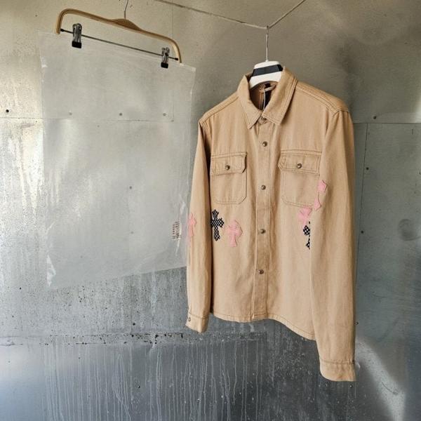 크* 크로스 패치 셔츠자켓