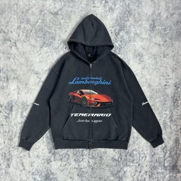 발**** x 람보르기니 25 오토모빌리 후드집업  수입 프리미엄