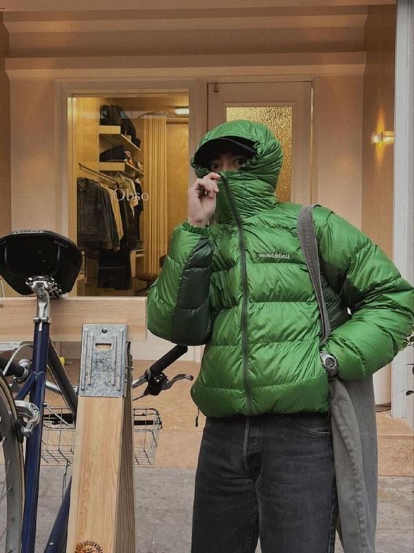 알파인 다운 후드 패딩  수입