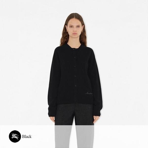 버** 레터링 자수 라운드 가디건 (여성)