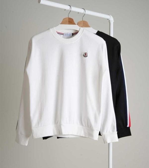 삼선라인 로고패치 맨투맨