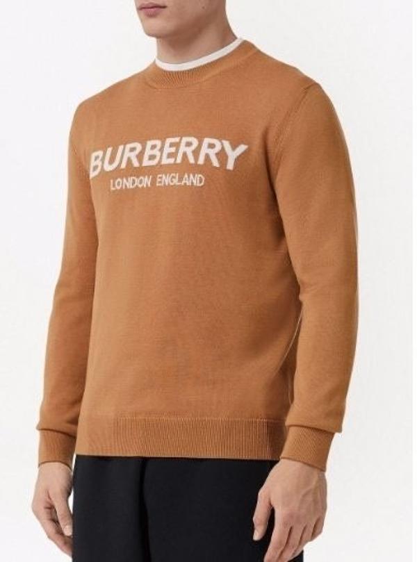 버** 수입고급 펜넬 로고 인타르시아 니트