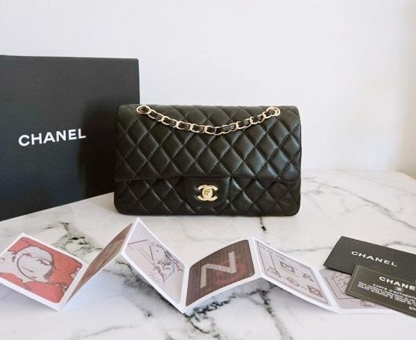 샤* 고급 리뉴얼 클래식 램스킨 미듐 금장