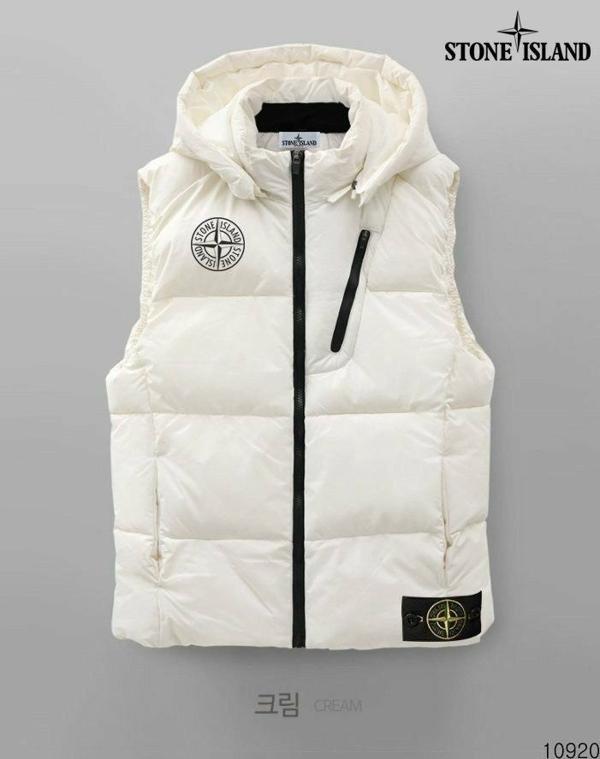 스* 컴파스로고 사선지퍼 후드패딩