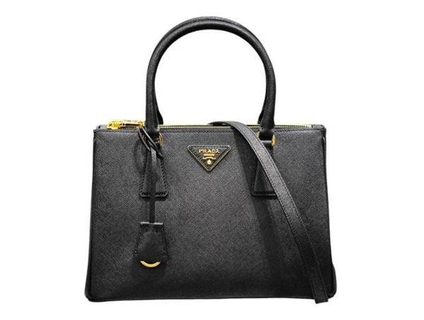 프** 갤러리아 사피아노 가죽 백 블랙 1BA896 NZV F0002 ㅡ미디엄ㅡ