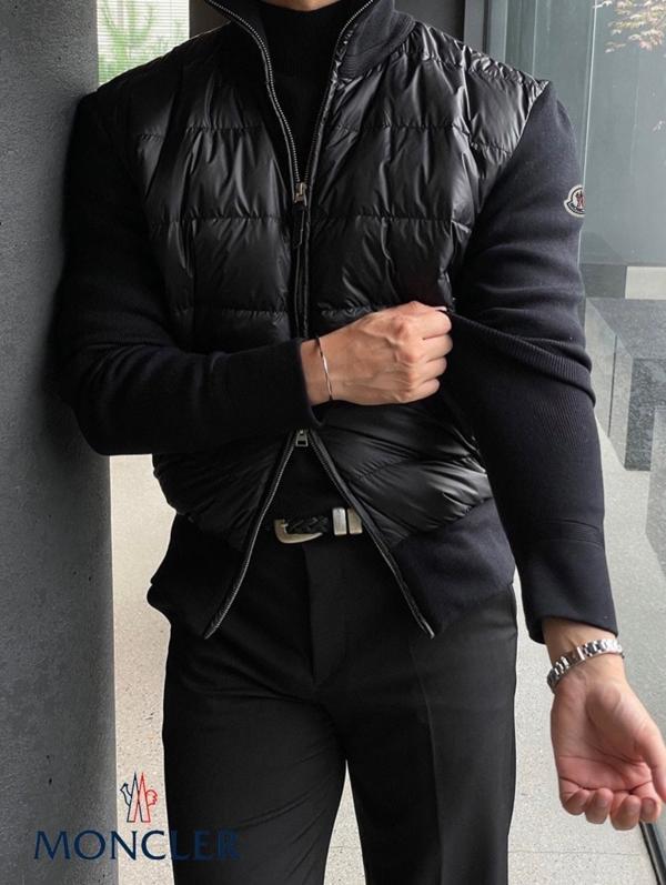 프리미엄 구스다운 니트 패딩