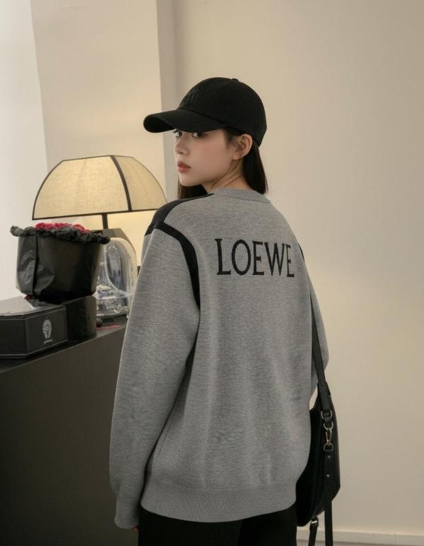 로** 아나그램 로고 자카드 라운드 니트수입최고급(남녀공용)