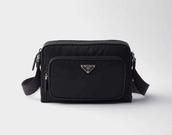 프** 리나일론 및 사피아노 가죽 숄더 백