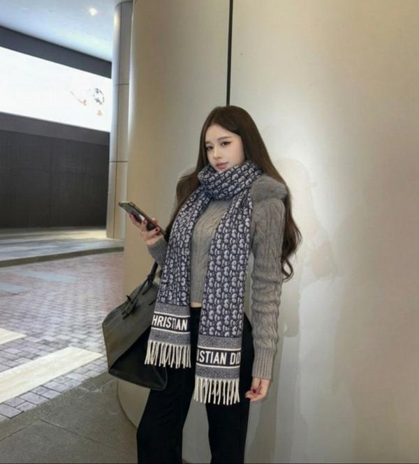 디* 오블리크 울캐시 숄머플러 수입최고급