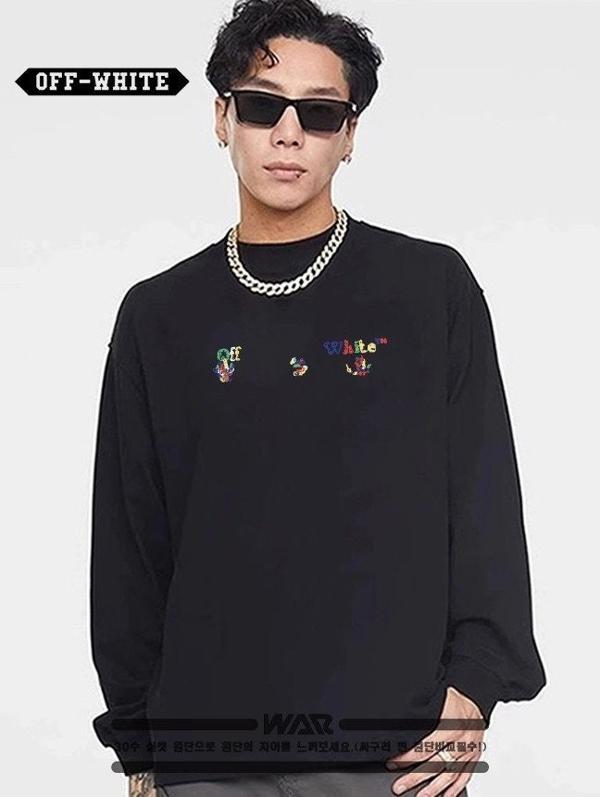 오* 비비드 펜슬 디자인 밍크양기모 티셔츠