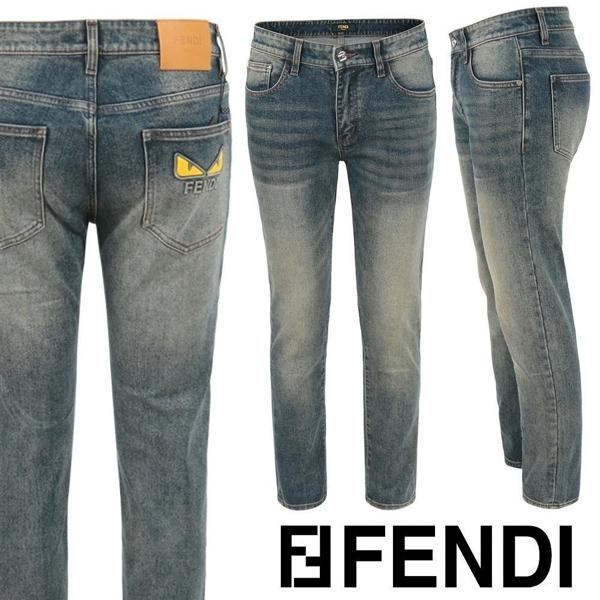 펜* 몬스터 로고 중청 슬림 일자진