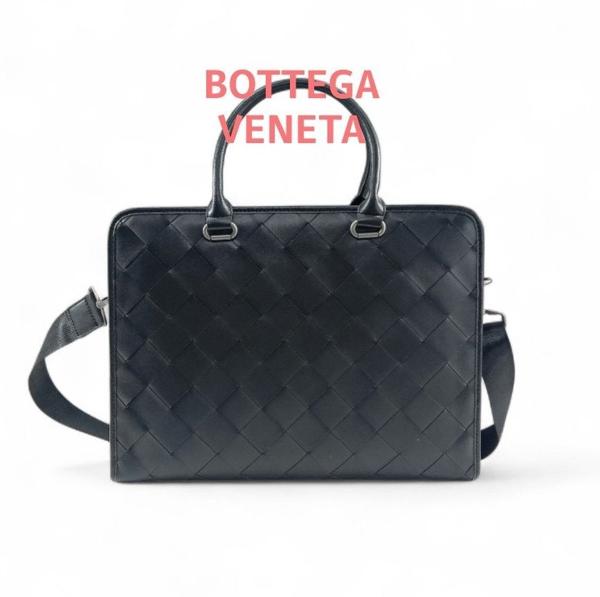 보** 멀티플패턴 위빙 브리프케이스 토트백 겸 크로스백 (블랙)