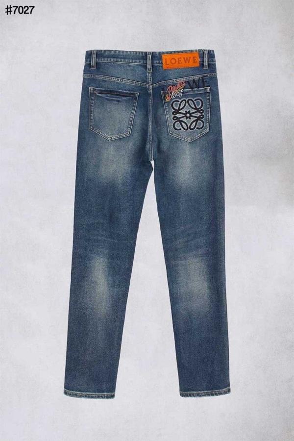 로** 빈티지 아나그램 포켓 로고 슬림핏 데님 팬츠