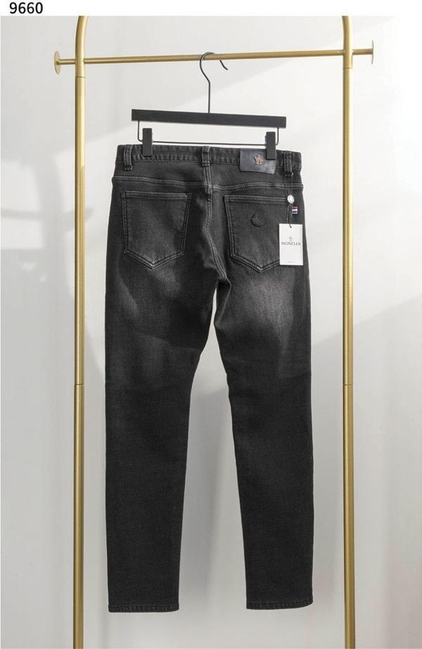 남성 기모 블랙 데님 팬츠