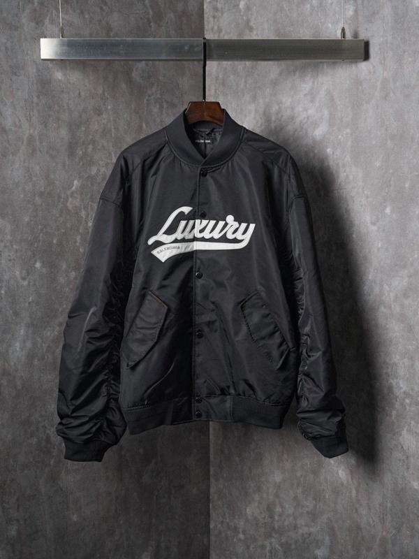 발**** M1119 럭셔리 나일론 바시티 봄버 자켓