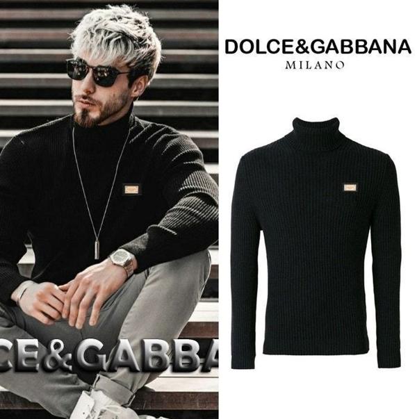 돌* 골드 플레이트 골지 터틀넥