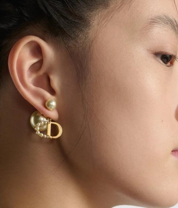 디* 하프 진주 귀걸이
