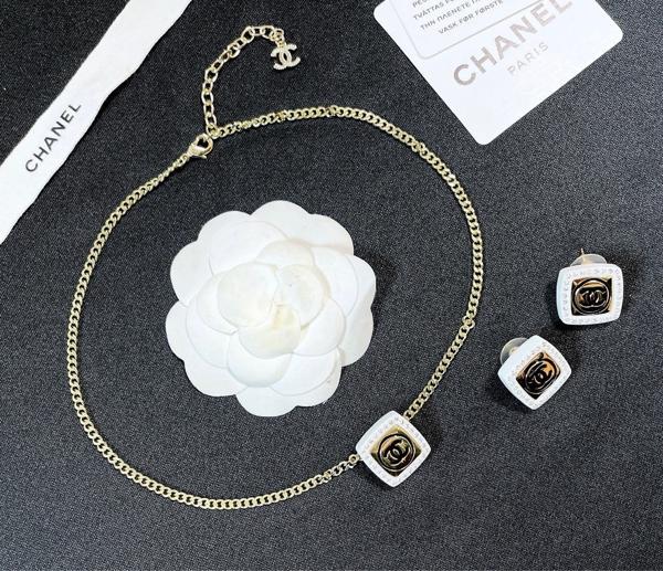 샤* 사각 목걸이 귀걸이