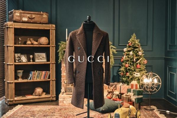 구* 최고급 알파카 더블 브레스티드 코트