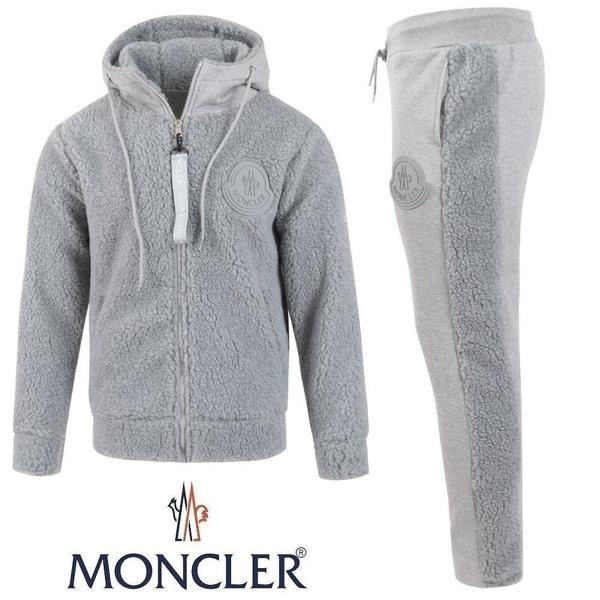 빅로고 양털 후드 집업 셋업 기모 원단