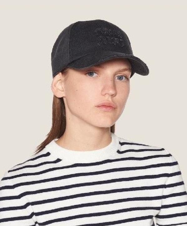 미*** 로고 빈티지 데님 베이스 볼캡 수입