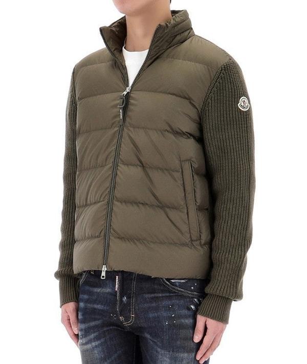 트라코 니트 구스다운패딩