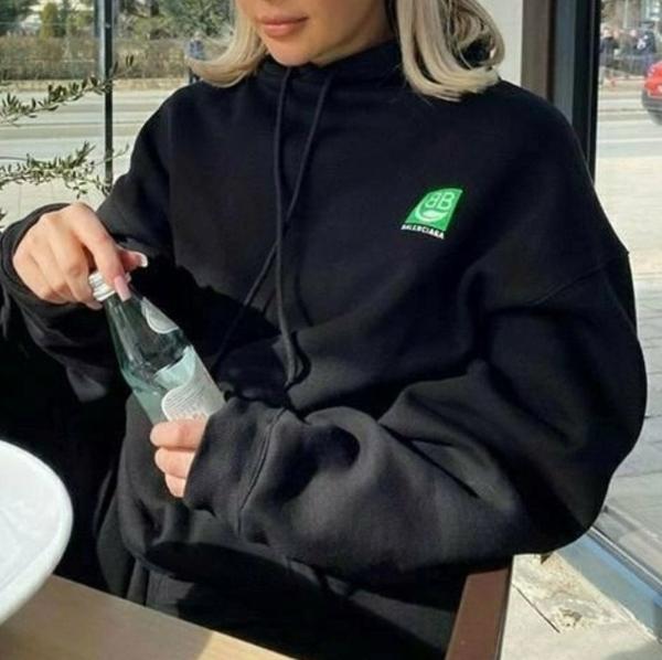 발**** 그린로고 후드티