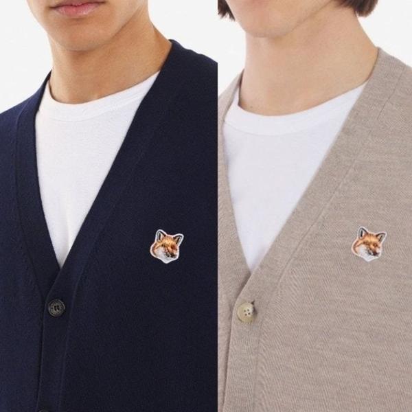 메* 마르지엘라 브라운 폭스헤드 캐시 V 니트가디건