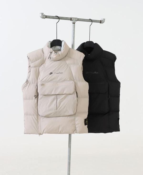 스* X 나** 콜라보 한정판 올백패딩조끼