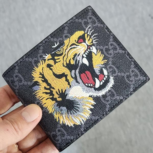 [424번] 구* 타이거 반지갑 블랙