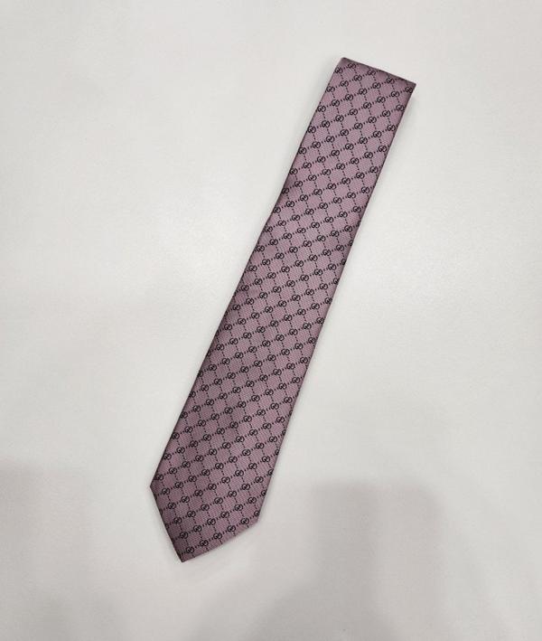 구* GG 패턴 실크 넥타이