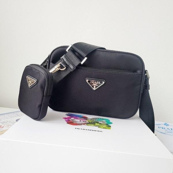 프** 더팩토리 삼각 로고 리나일론 크로스백 1BC167