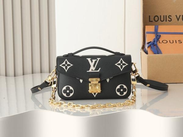 루* 포쉐트 메티스 이스트 웨스트 바이컬러 숄더백