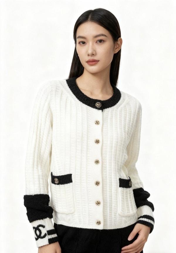 샤* 코코네쥬 메탈릭 울캐시 가디건