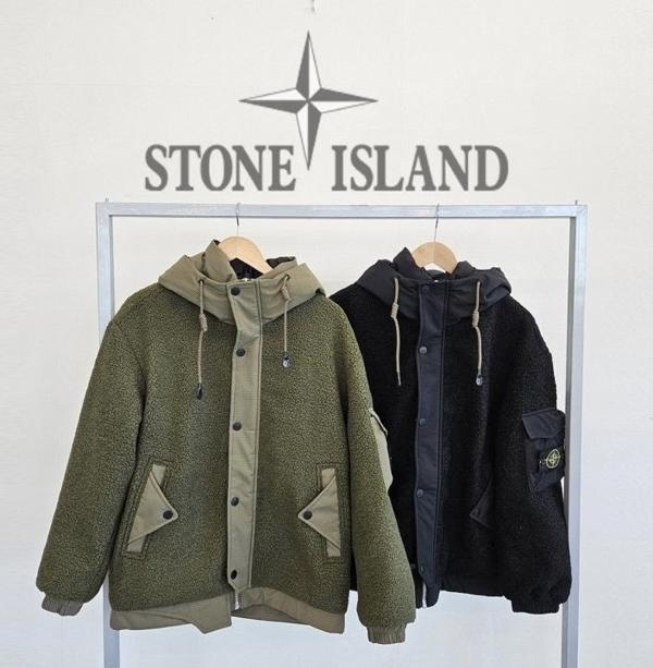 스* 와펜패치 배색 덕다운 패딩