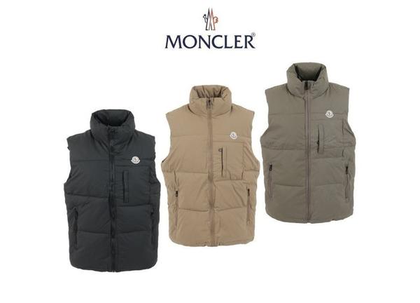 로고 패치 패딩 조끼