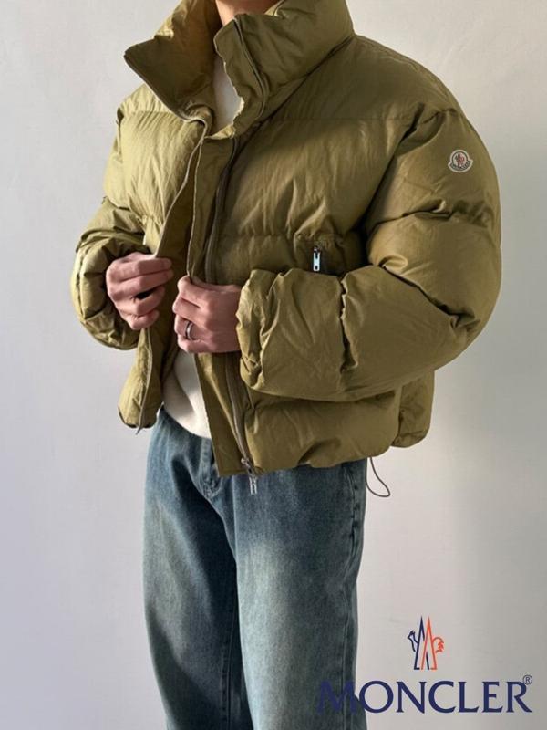 하이넥 크롭 헤비 패딩