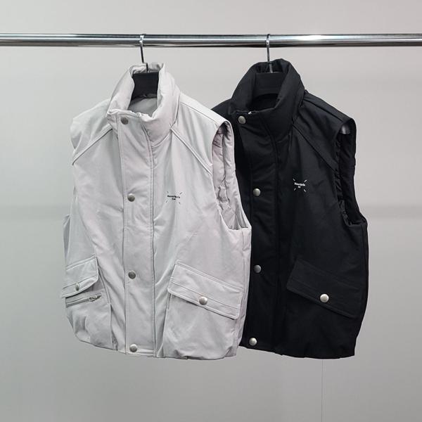 메* 마르지엘라 덕다운 엠보로고 패딩 조끼