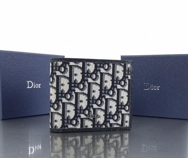 디* 오블리크 자가드 반지갑 수입